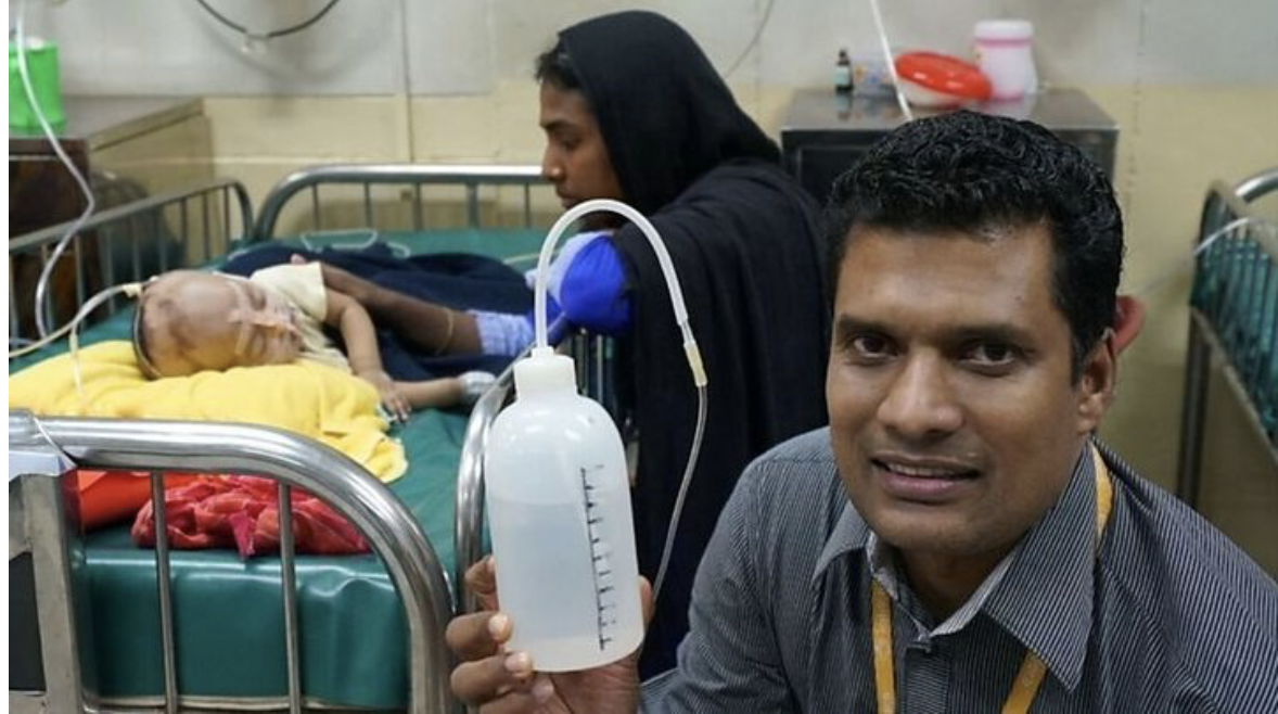 A shampoo bottle saving babies in Bangladesh